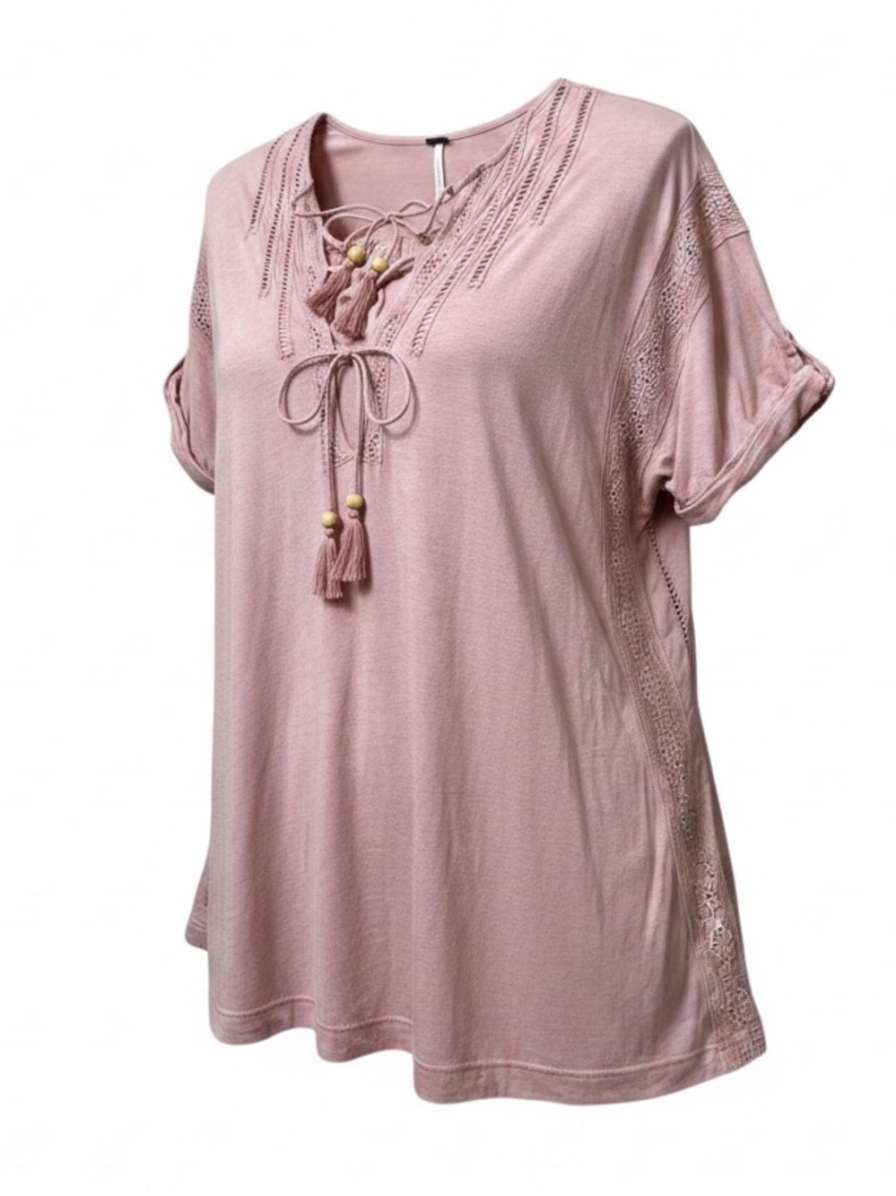 Free People Boho Oversized Tie Tunic size XS